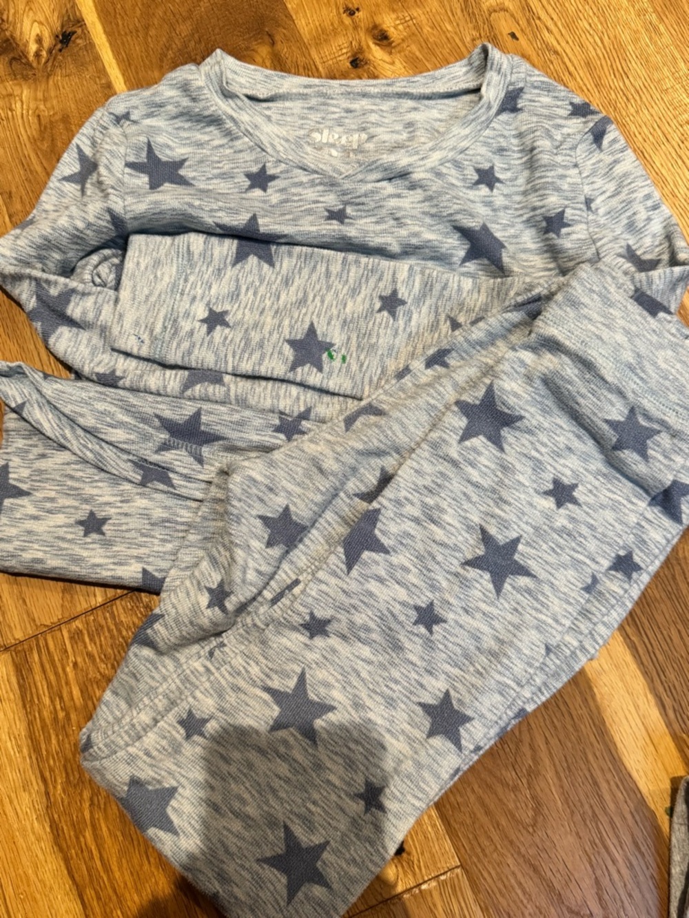 Light Blue Star Print Loungewear Set